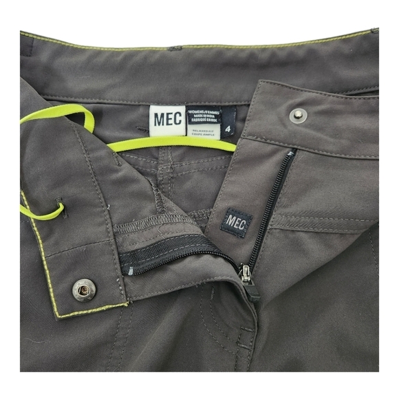 MEC Black Mid Rise Hiking Capri Pants size 4 - Picture 5 of 11
